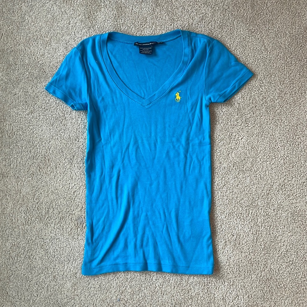 Ralph Lauren Women’s Blue V Neck